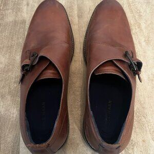 Men’s Cole Haan Single Monk Strap Buckle Brown Loafer Dress Shoe – Size 11